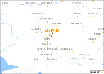 map of Liepari