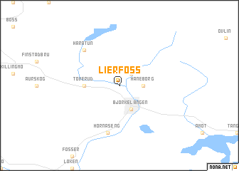 map of Lierfoss