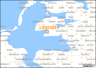 map of Lieschow
