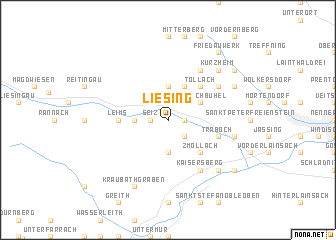 map of Liesing
