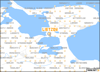 map of Lietzow