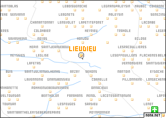 map of Lieudieu