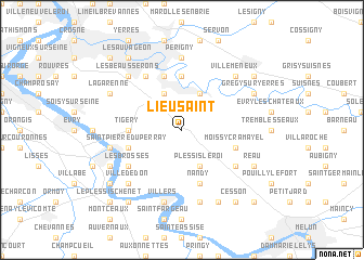 map of Lieusaint