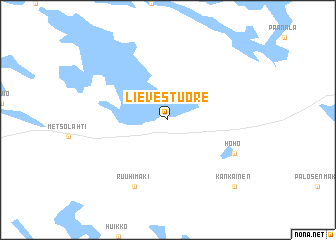 map of Lievestuore