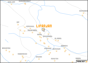 map of Līfarjān