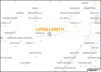 map of Liffol-le-Petit