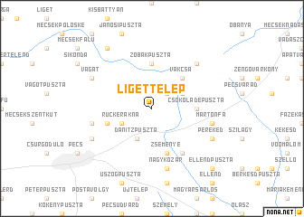 map of Ligettelep