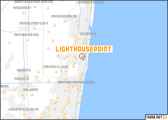 map of Lighthouse Point