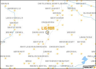 map of Lignon