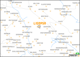 map of Ligopsá