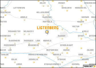 map of Ligtenberg