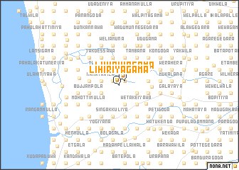 map of Lihiriyagama