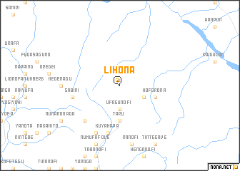 map of Lihona