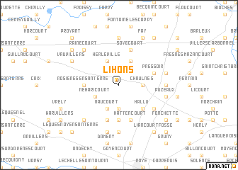 map of Lihons