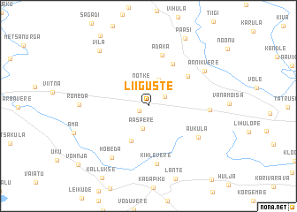map of Liiguste