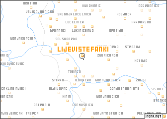 map of Lijevi Štefanki