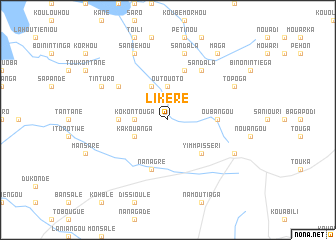 map of Likéré