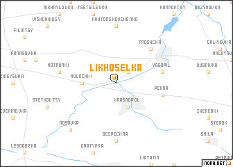 map of Likhosëlka