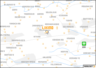 map of Likino