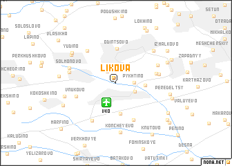 map of Likova