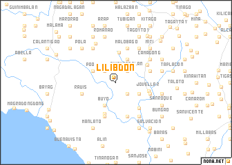 map of Lilibdon