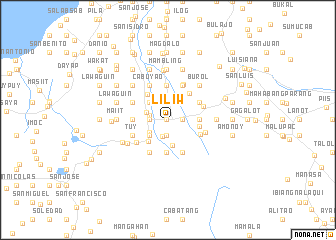 map of Liliw