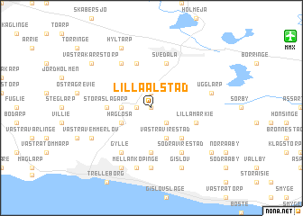 map of Lilla Alstad