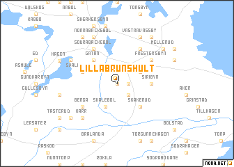 map of Lilla Brunshult