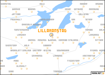 map of Lilla Månstad