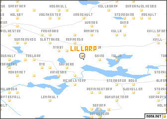 map of Lillarp