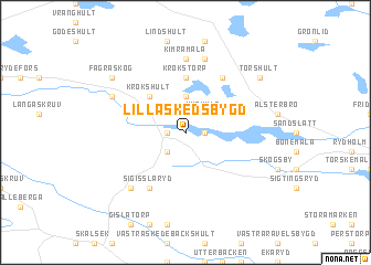 map of Lilla Skedsbygd