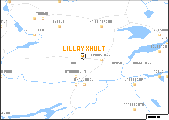 map of Lilla Yxhult
