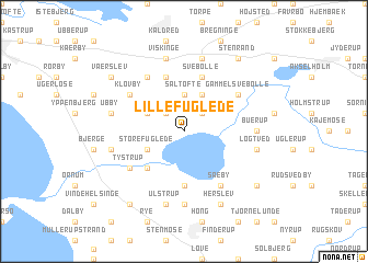 map of Lille Fuglede