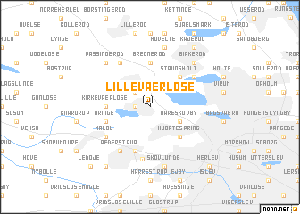 map of Lille Værløse
