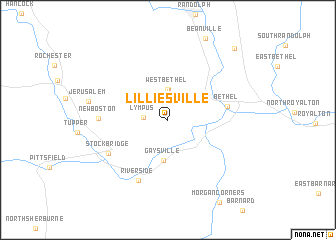 map of Lilliesville