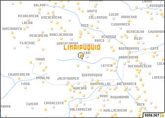 map of Limaipuquio