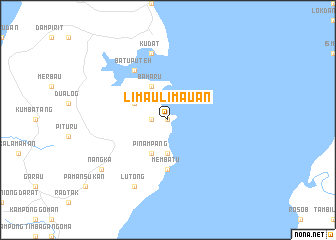 map of Limau Limauan