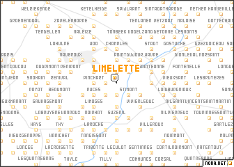 map of Limelette
