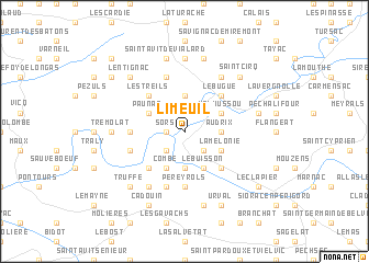 map of Limeuil