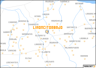 map of Limoncito Abajo