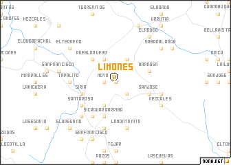 map of Limones