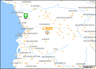 map of Limon