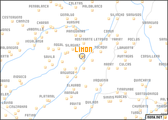 map of Limón