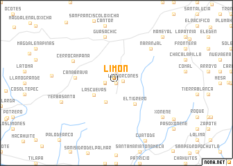 map of Limón