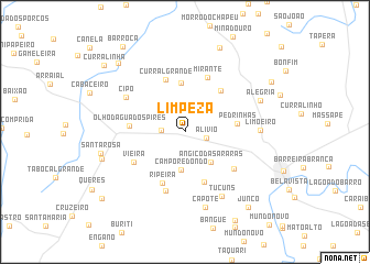 map of Limpeza