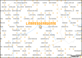 map of Linares de Maderne