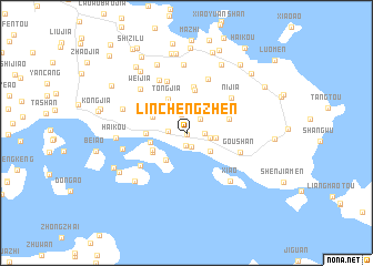 map of Linchengzhen