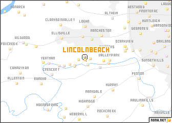 map of Lincoln Beach