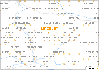 map of Lincourt