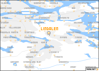 map of Lindalen